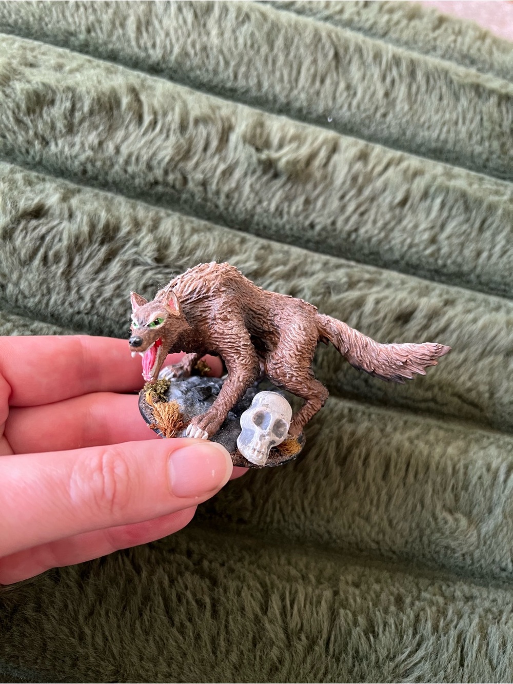Direwolf D&D miniature
